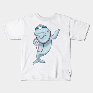 Dolphin Doctor Stethoscope Kids T-Shirt